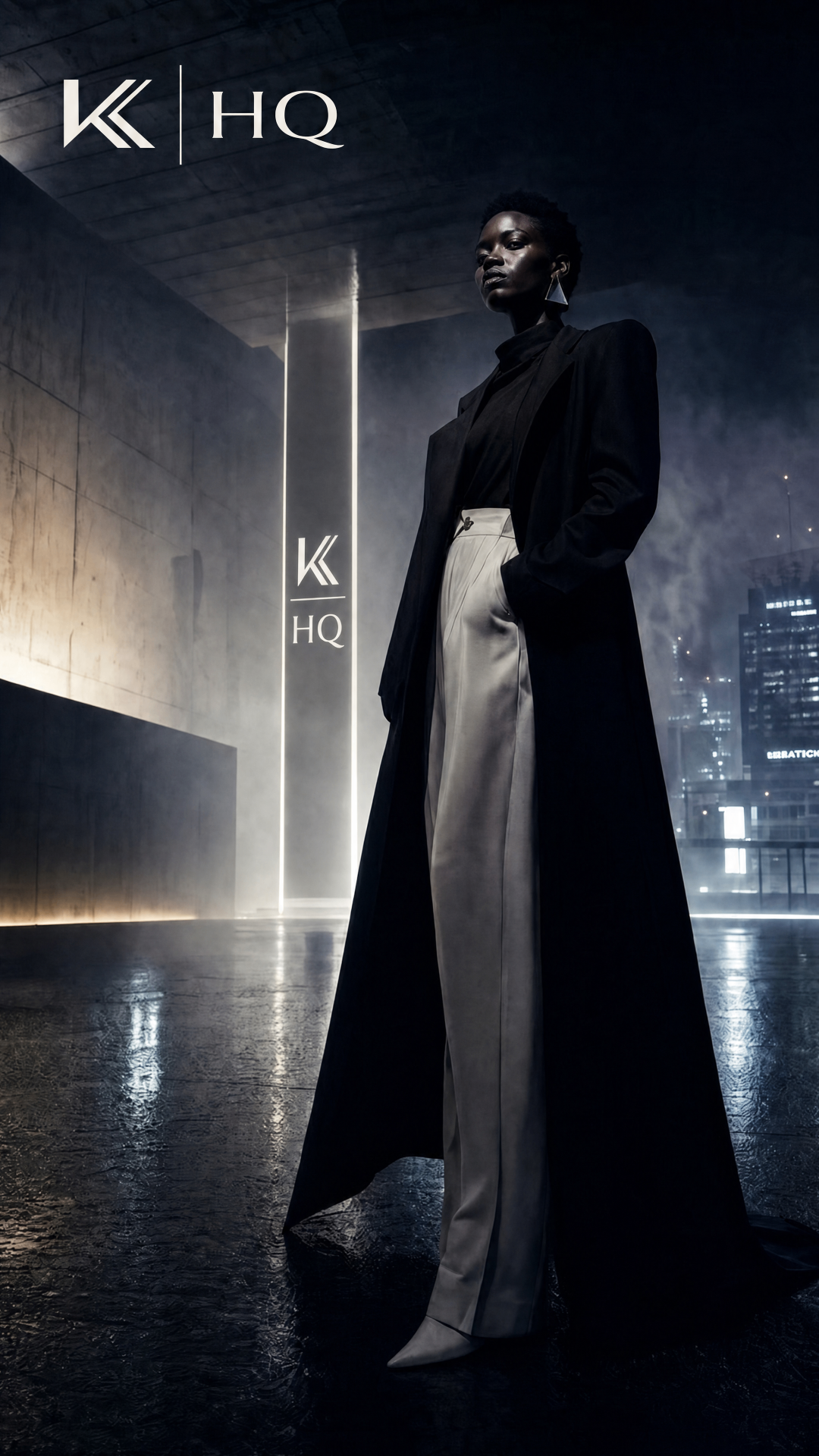 Cinematic AI fashion campaign visual